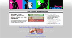 Desktop Screenshot of porno4portables.com